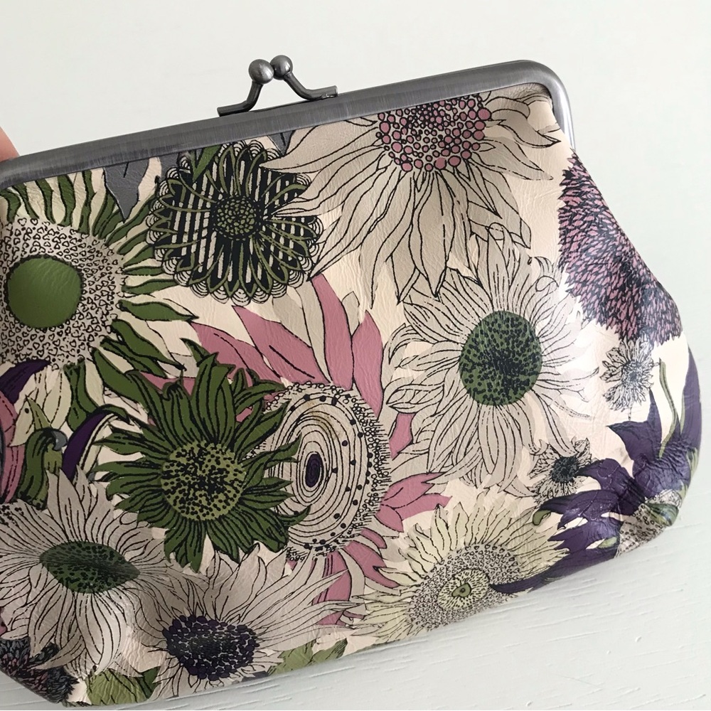 Patricia Nash Savena Sunflower Leather Clutch Wristlet Bag - Picture 3 of 11